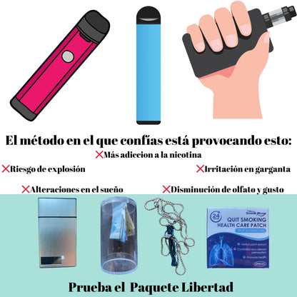 Paquete Libertad, disminuye el consumo de cigarrillo en 30 días + Envío gratis